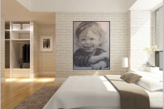 Dans la chambre oui mais pas dans le lit!